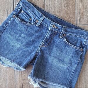 LUCKY BRAND CUT-OFF DENIM JEAN SHORTS